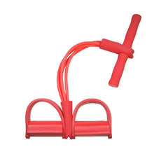Load image into Gallery viewer, Goma de fitness 4 faixas da resistência do tubo látex pedal exercitador sit-up puxar expansor de corda bandas elásticas equipamentos yoga pilates treino