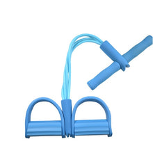 Load image into Gallery viewer, Goma de fitness 4 faixas da resistência do tubo látex pedal exercitador sit-up puxar expansor de corda bandas elásticas equipamentos yoga pilates treino