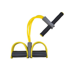 Load image into Gallery viewer, Goma de fitness 4 faixas da resistência do tubo látex pedal exercitador sit-up puxar expansor de corda bandas elásticas equipamentos yoga pilates treino