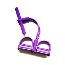 Load image into Gallery viewer, Goma de fitness 4 faixas da resistência do tubo látex pedal exercitador sit-up puxar expansor de corda bandas elásticas equipamentos yoga pilates treino